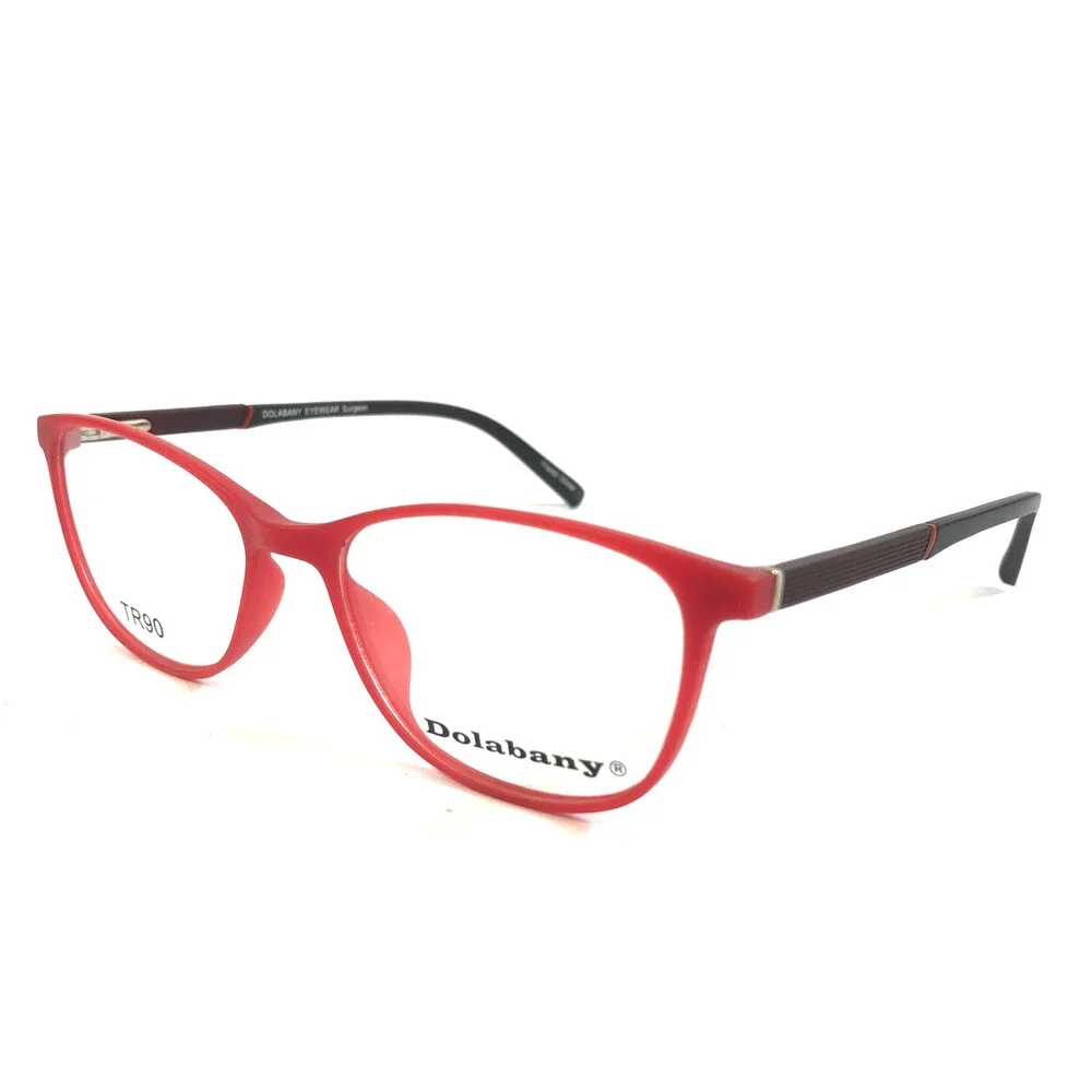 Dolabany Eyeglasses Frames Surgeon Matte Red Black Cat Eye Full Rim 48-17-135